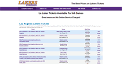 Desktop Screenshot of lalakertickets.com