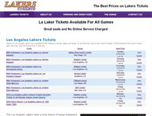 Tablet Screenshot of lalakertickets.com